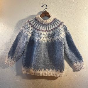 Hand knit wool sweater ~vintage~